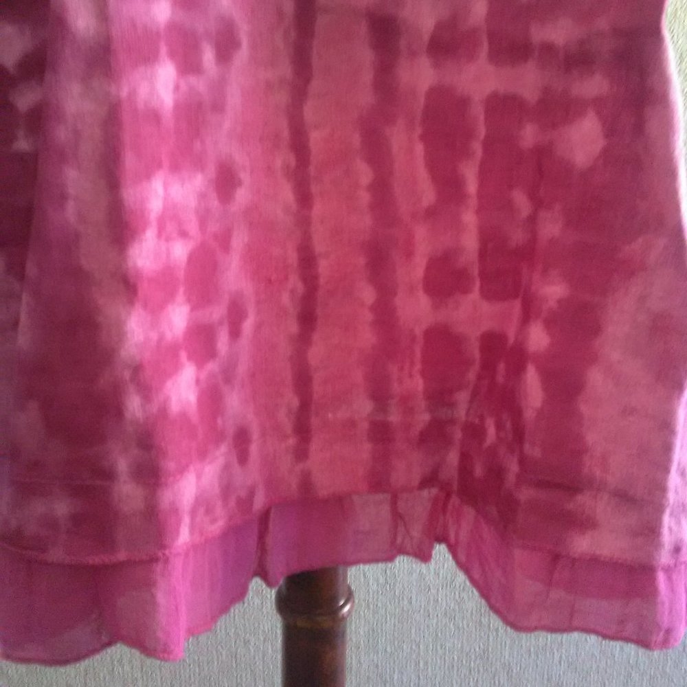 NWT ALLEGRA MASETTI Tie Dye Linen Dress - Picture 4 of 7